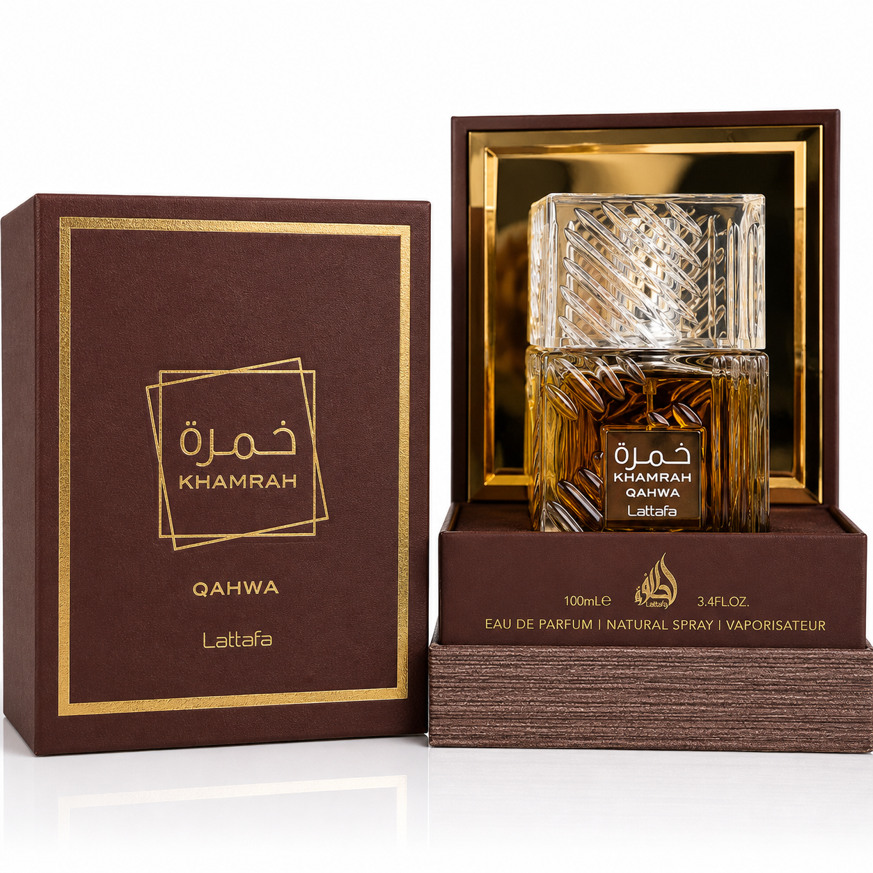 Lattafa Khamrah Qahwa Eau de Parfum – 100ml / 3.4 Fl. Oz.