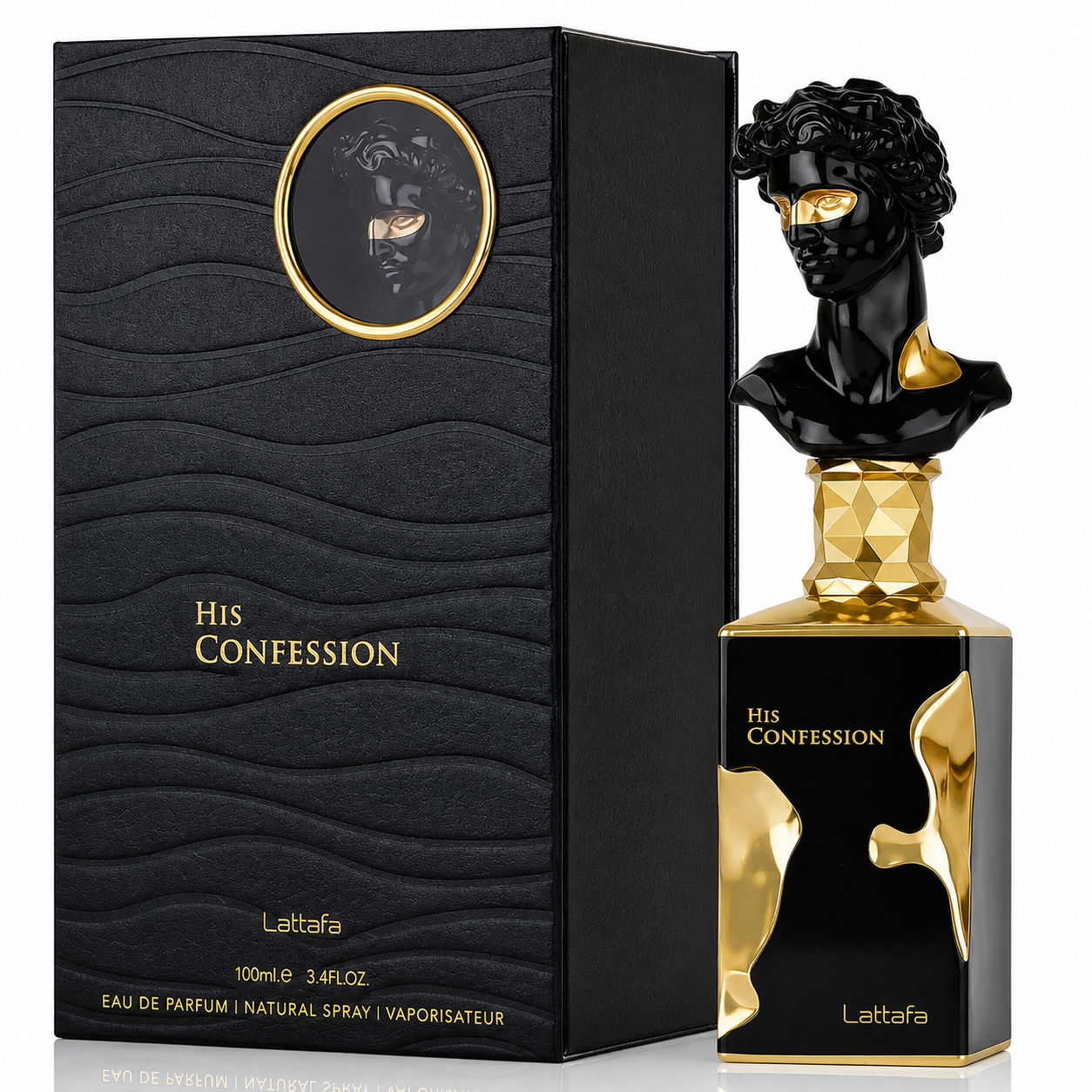 Lattafa His Confession Eau de Parfum – 100ml / 3.4 Fl. Oz.