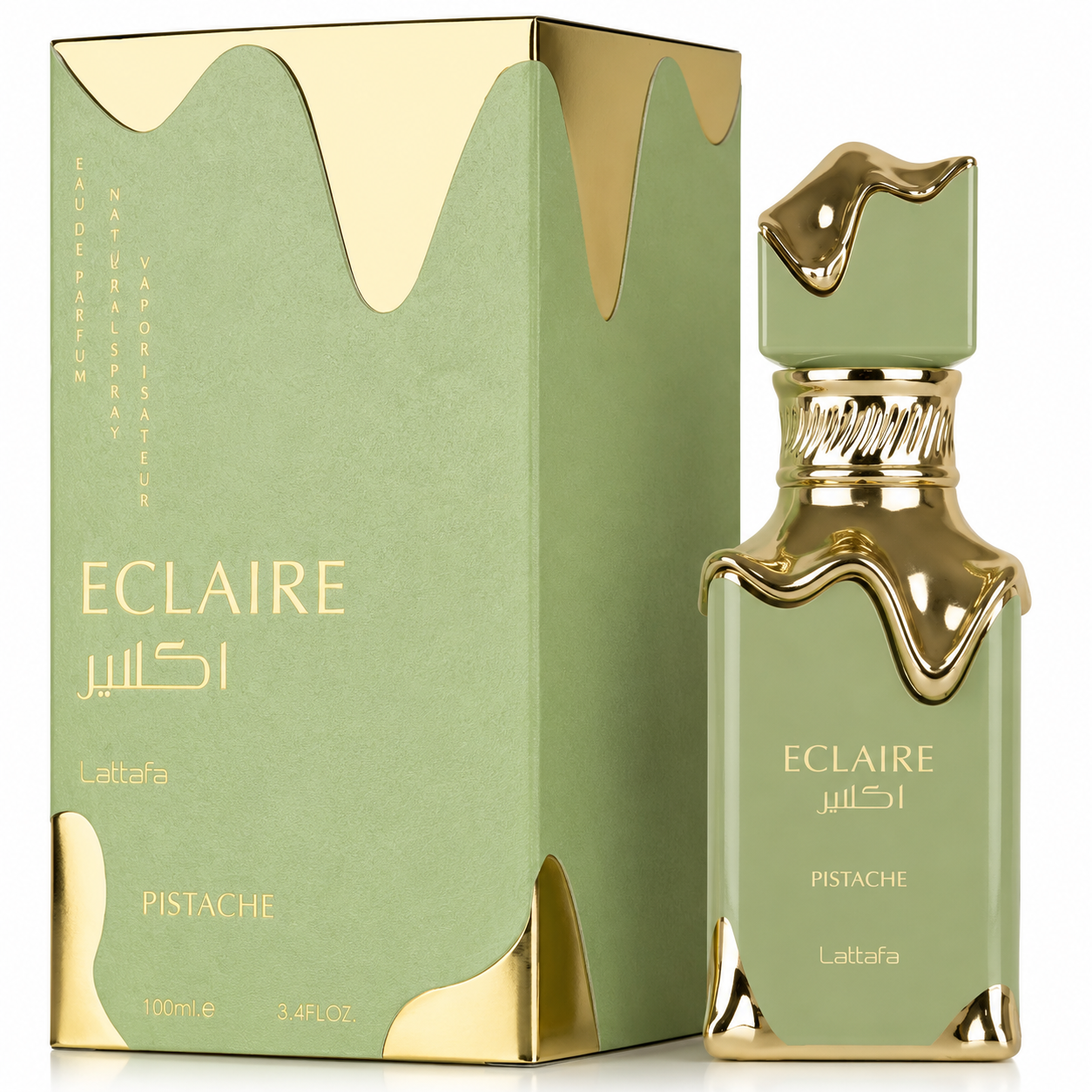 Lattafa Eclaire Pistache Eau de Parfum – 100ml / 3.4 Fl. Oz.