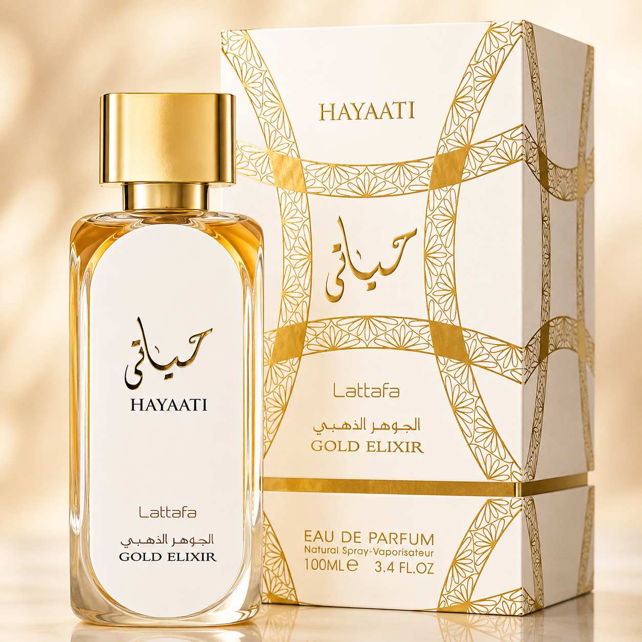 Lattafa Hayaati Gold Elixir Eau de Parfum – 100ml / 3.4 Fl. Oz.