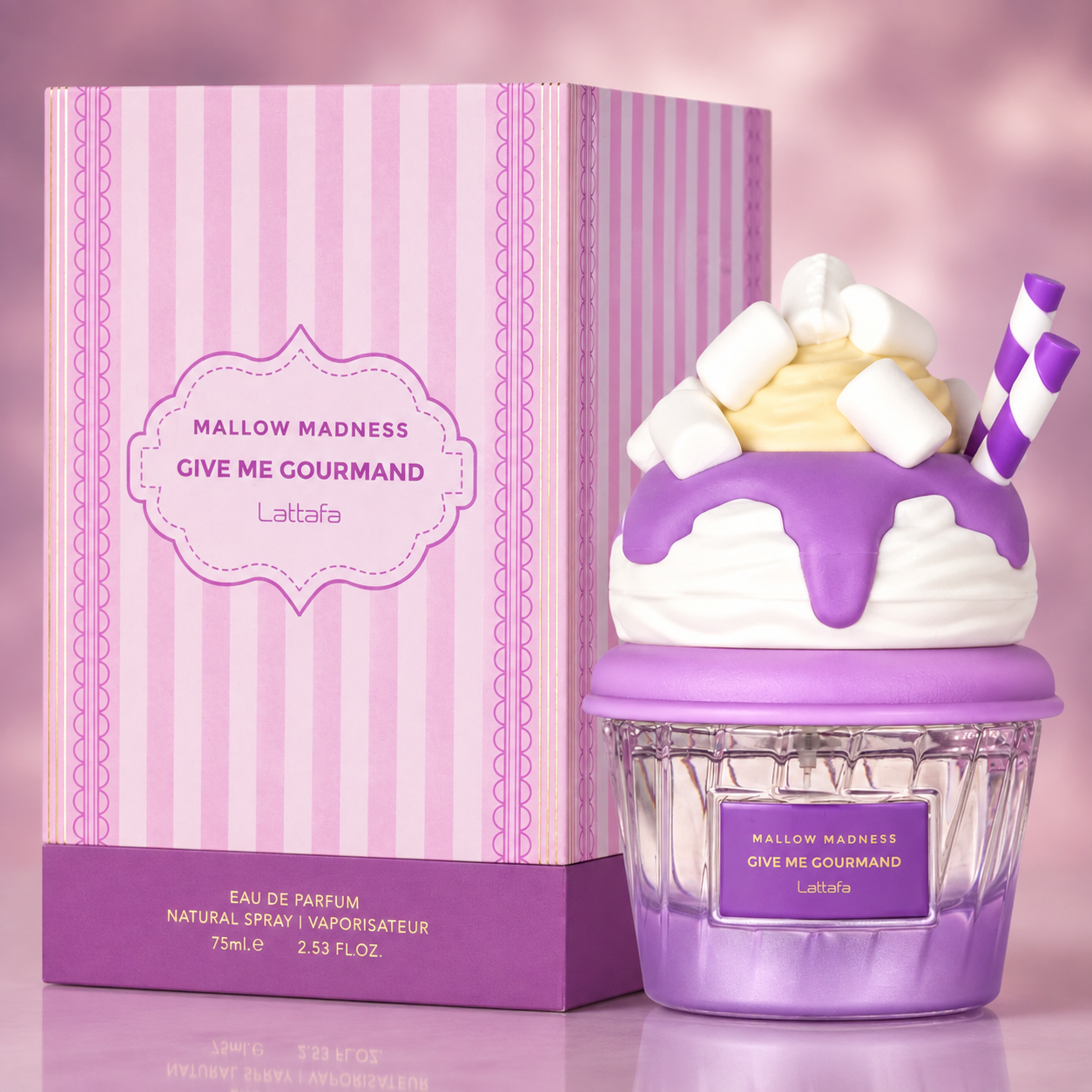 Lattafa Give Me Gourmand Mallow Madness Eau de Parfum – 75ml / 2.53 Fl. Oz.