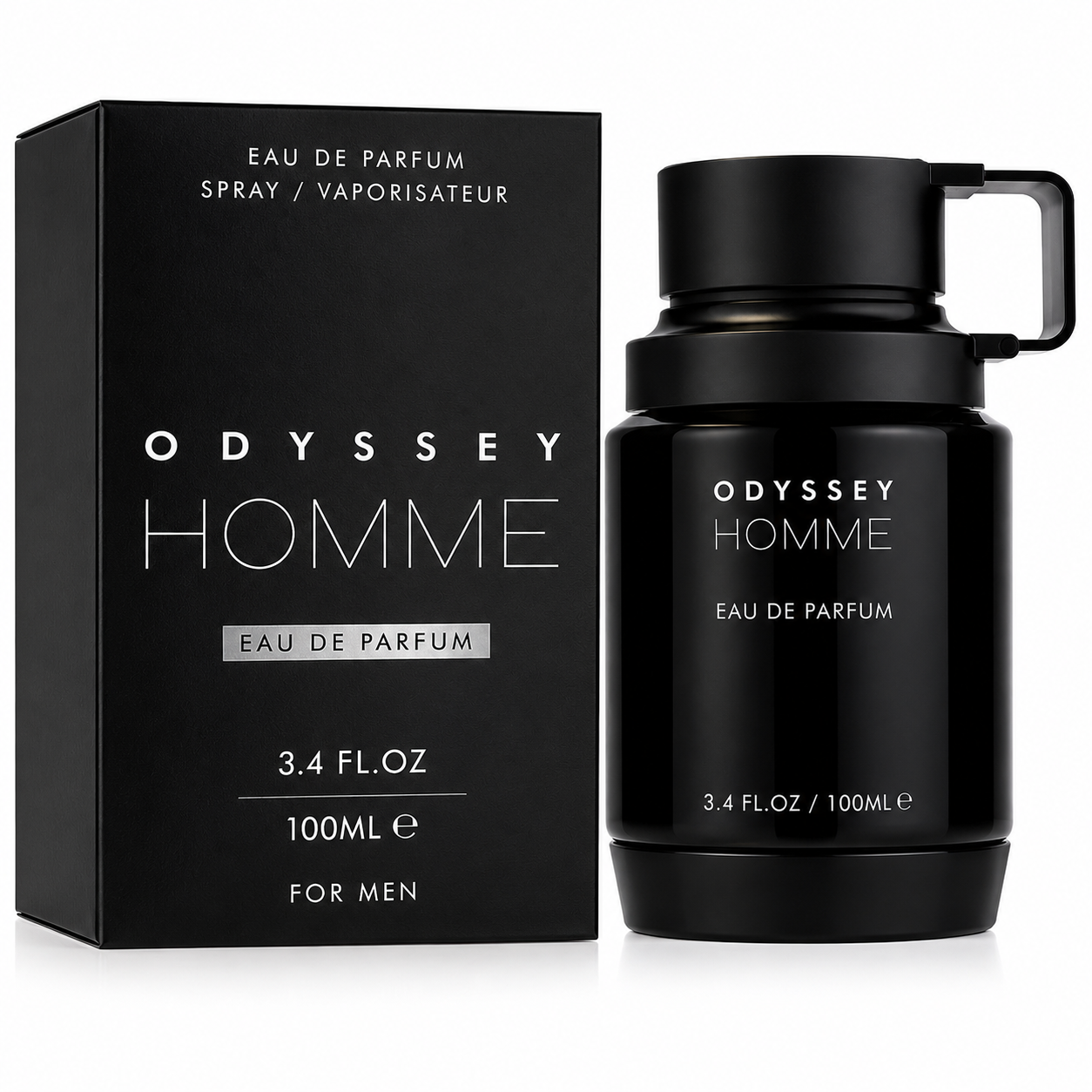 Armaf Odyssey Homme Black Eau de Parfum for Men – 100ml / 3.4 Fl. Oz. Luxury Men’s Fragrance