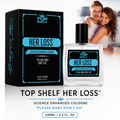 Top Shelf Her Loss Science Enhanced Cologne – 100ml / 3.3 Fl. Oz. Luxury Fragrance