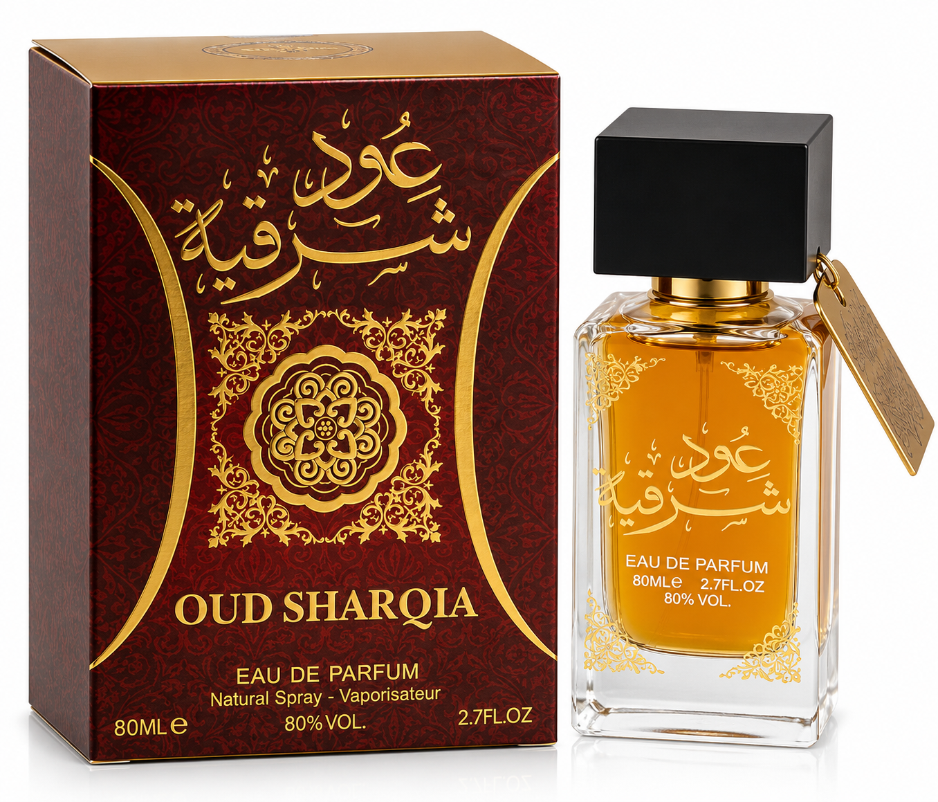 Oud Sharqia Eau de Parfum – 80ml / 2.7 Fl. Oz. | Luxury Oud Fragrance