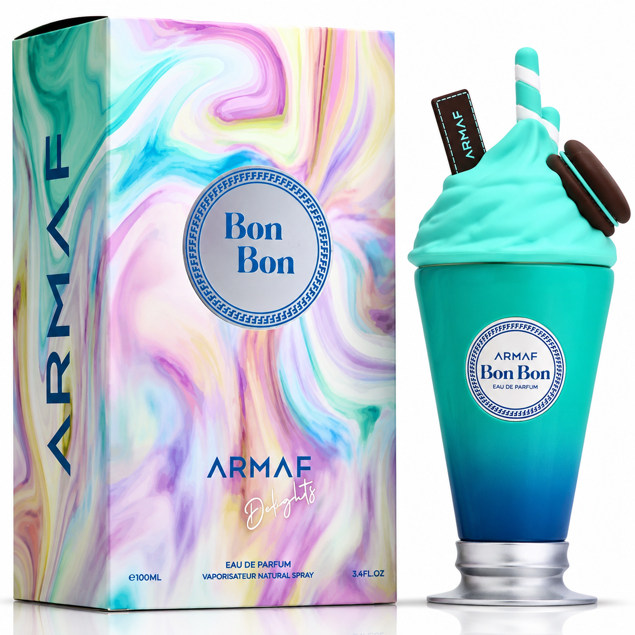 Armaf Delights Bon Bon Eau de Parfum – 100ml / 3.4 Fl. Oz. Sweet Gourmand Fragrance