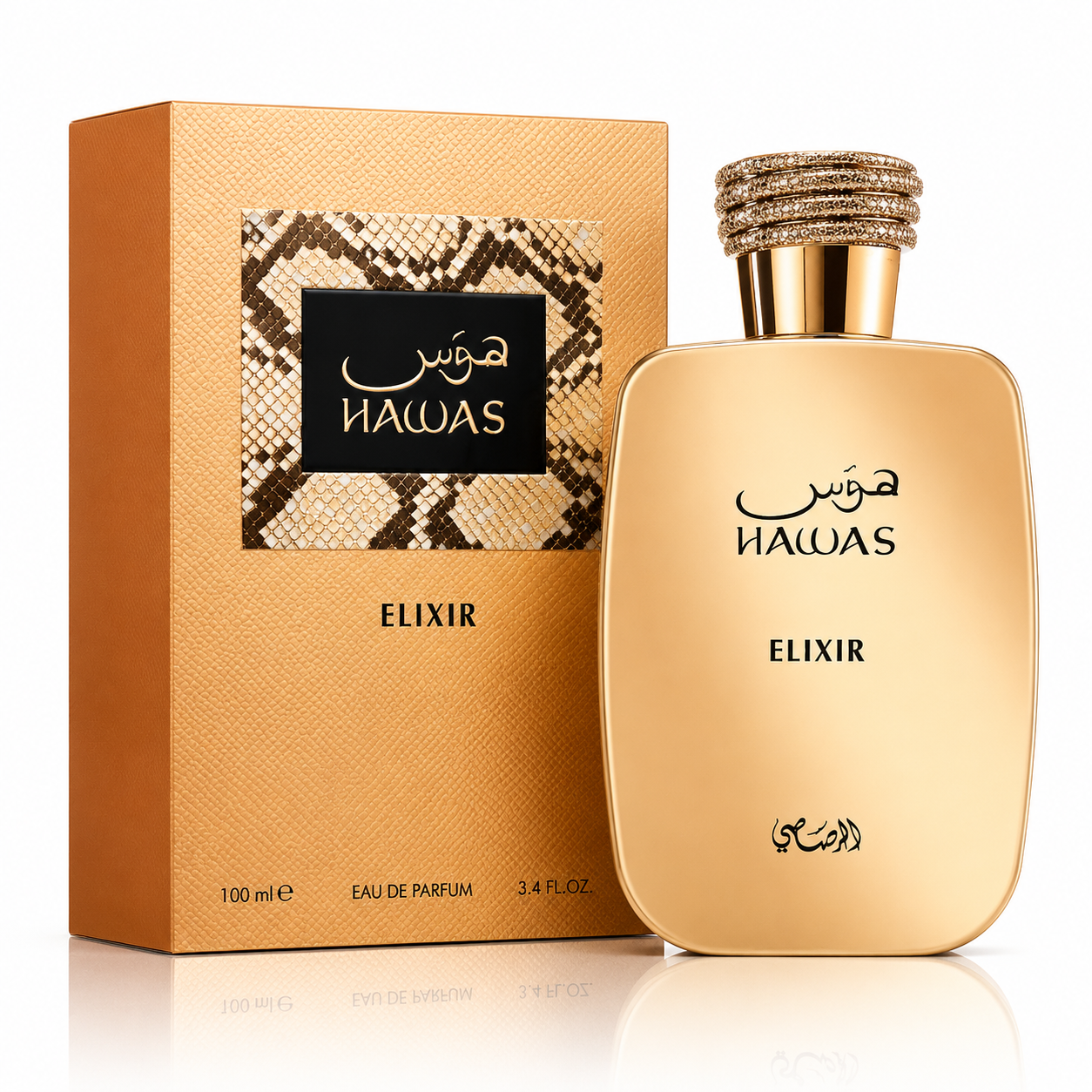 Rasasi Hawas Elixir Eau de Parfum – 100ml / 3.4 Fl. Oz. Luxury Fragrance