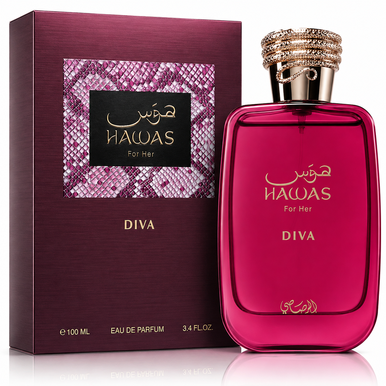 Rasasi Hawas Diva for Her Eau de Parfum – 100ml / 3.4 Fl. Oz. Women’s Fragrance