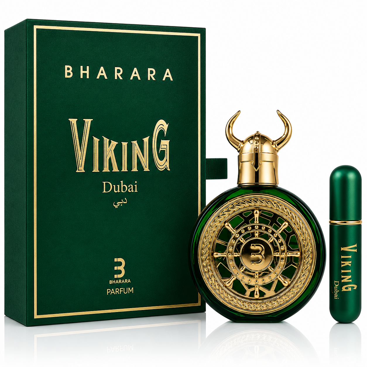 Bharara Viking Dubai Parfum – 100ml / 3.4 Fl. Oz. Luxury Men’s Fragrance with Travel Atomizer