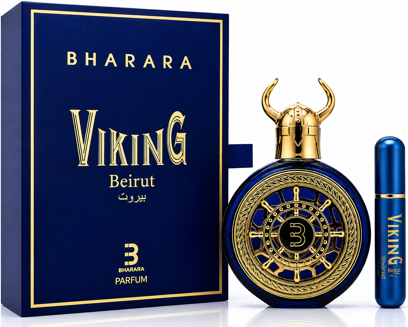 Bharara Viking Beirut Parfum – 100ml / 3.4 Fl. Oz. Luxury Men’s Fragrance with Travel Atomizer