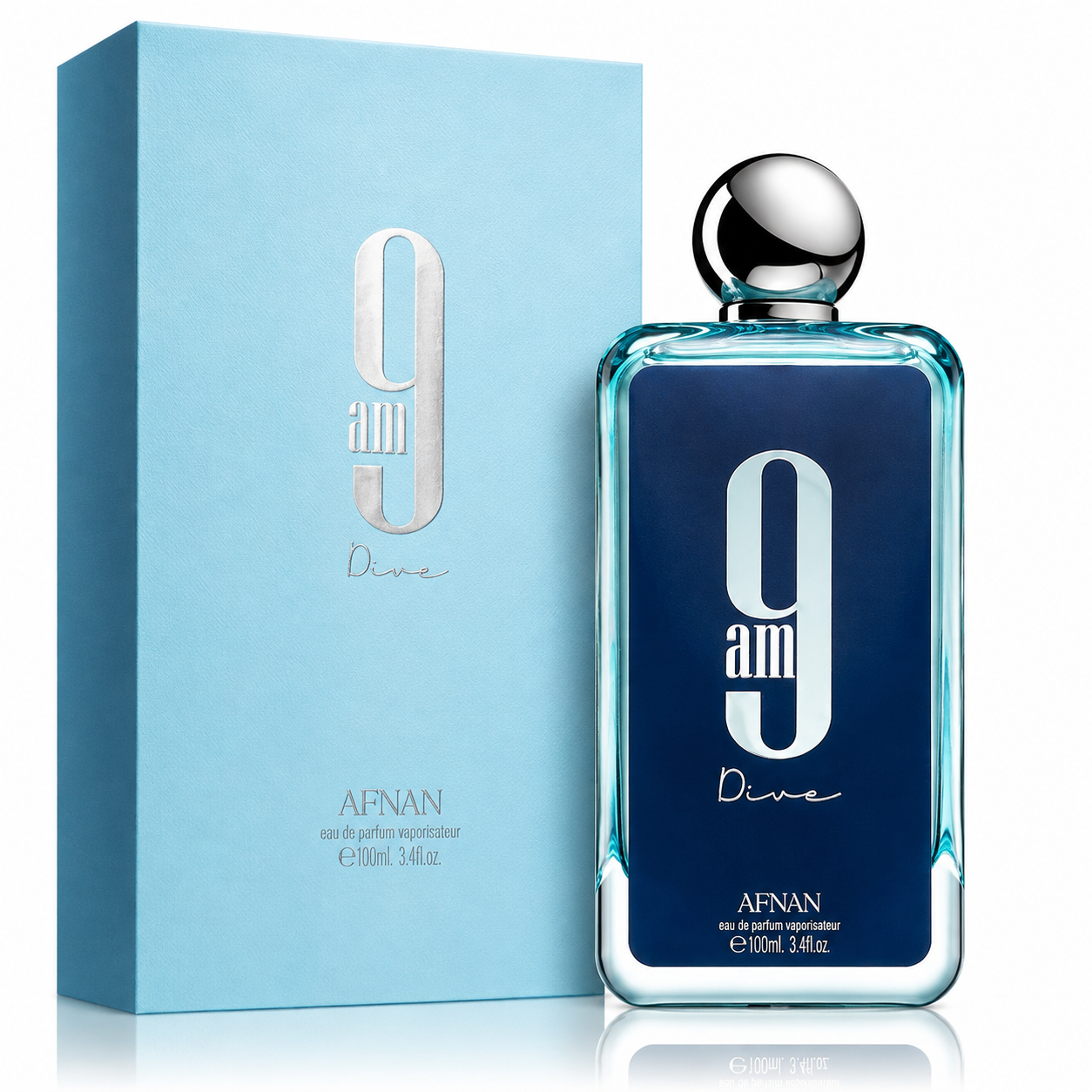 Afnan 9AM Dive Eau de Parfum – 100ml / 3.4 Fl. Oz. Unisex Fragrance
