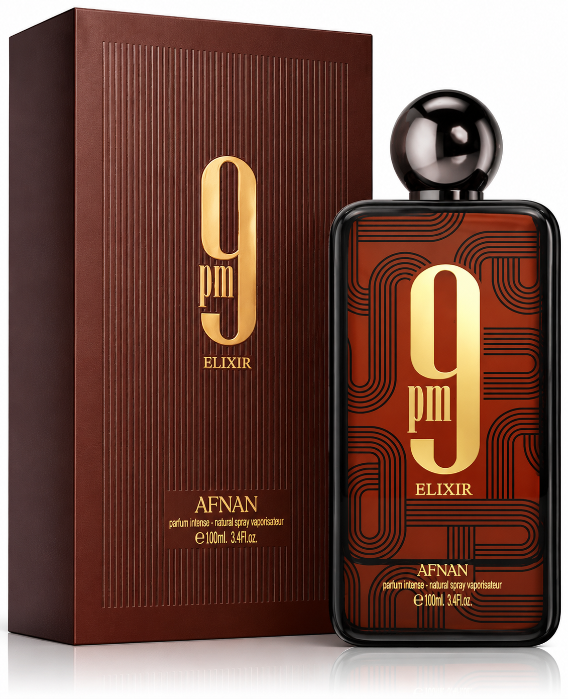 Afnan 9PM Elixir Parfum Intense – 100ml / 3.4 Fl. Oz. Men’s Fragrance
