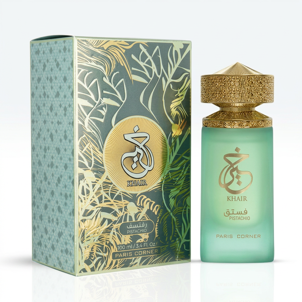 Paris Corner Khair Pistachio Eau de Parfum for Unisex – 100ml / 3.4 Fl. Oz.