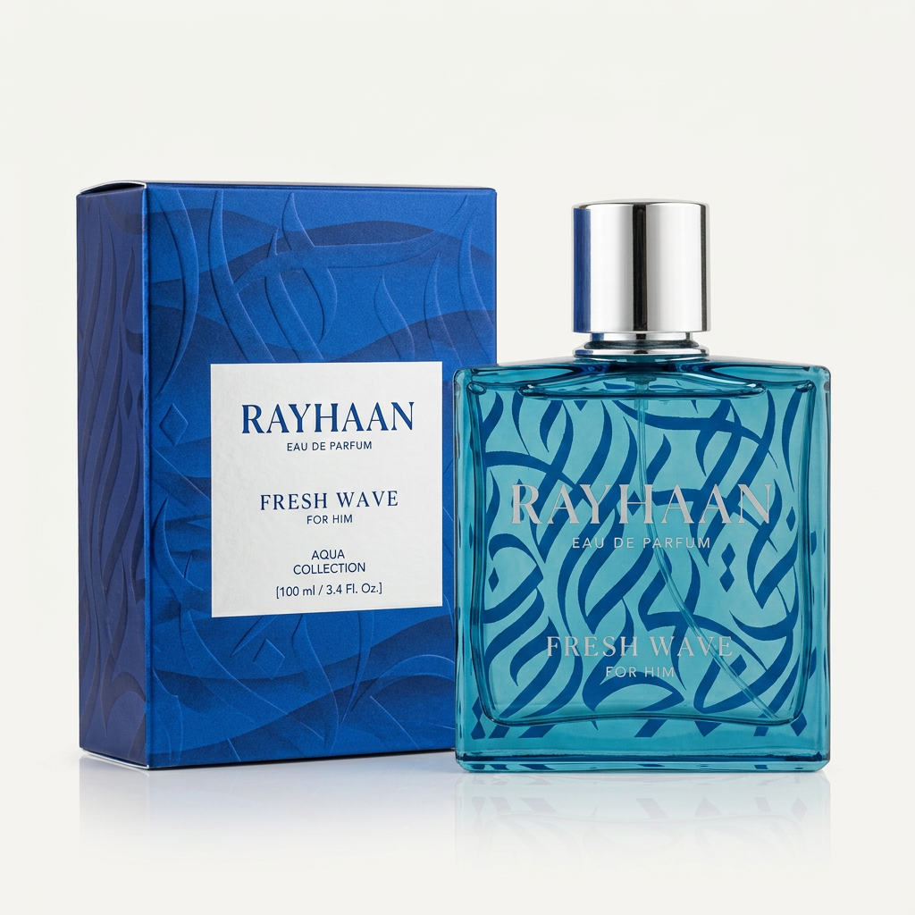 Rayhaan Fresh Wave Eau de Parfum for Men – 100ml / 3.4 Fl. Oz.