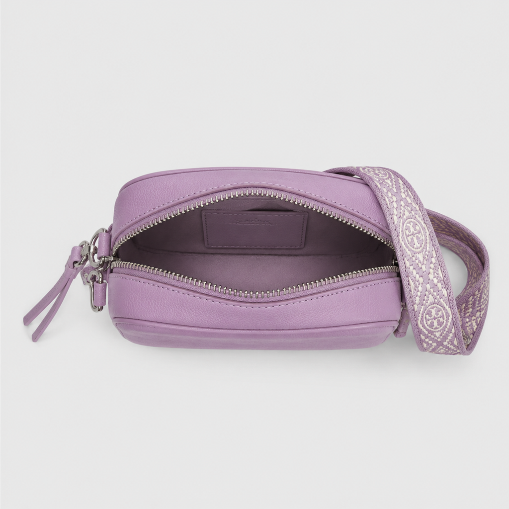 Vamtron Lavender Crossbody Camera Bag with Adjustable Strap
