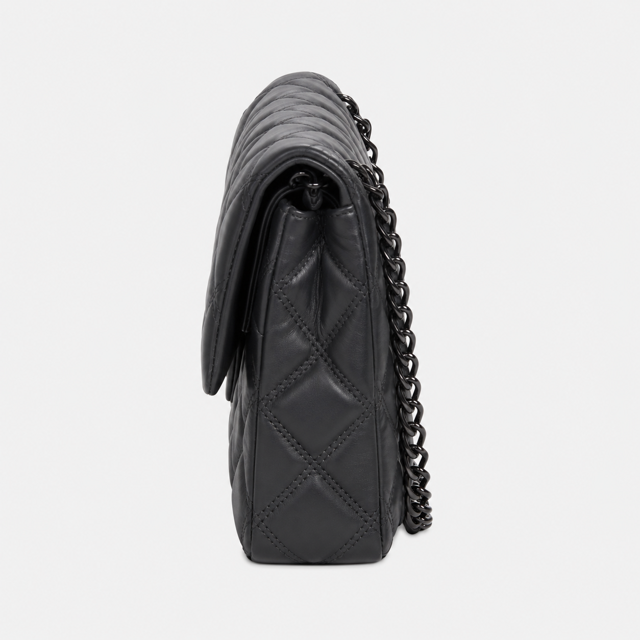 Vamtron Quilted Chain Shoulder Bag for Women – Dark Gray