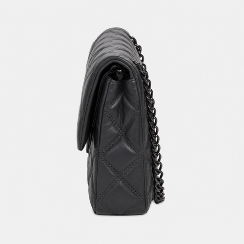 Vamtron Quilted Chain Shoulder Bag for Women – Dark Gray