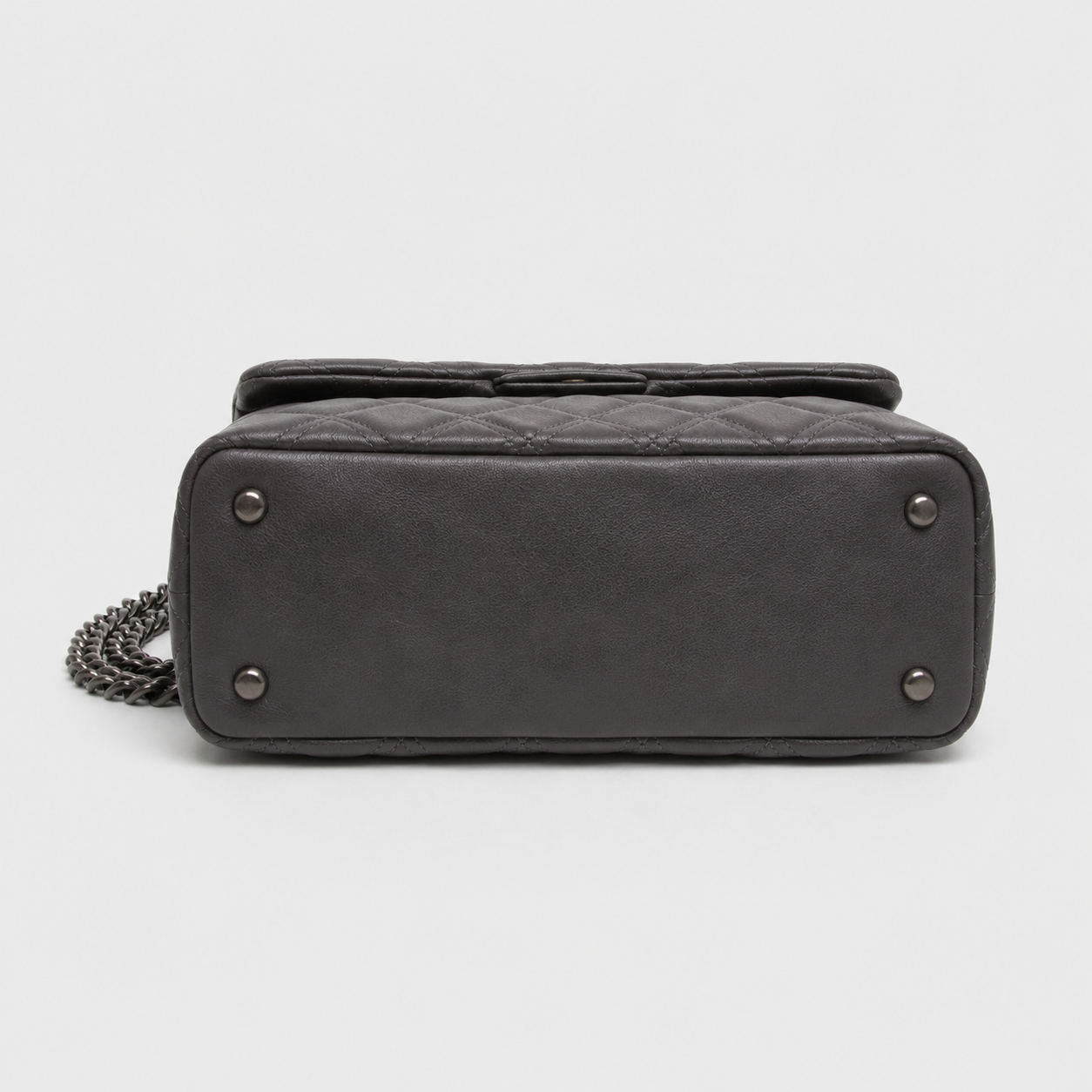 Vamtron Quilted Chain Shoulder Bag for Women – Dark Gray