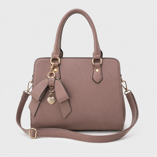 Vamtron Structured Top Handle Satchel Bag with Shoulder Strap