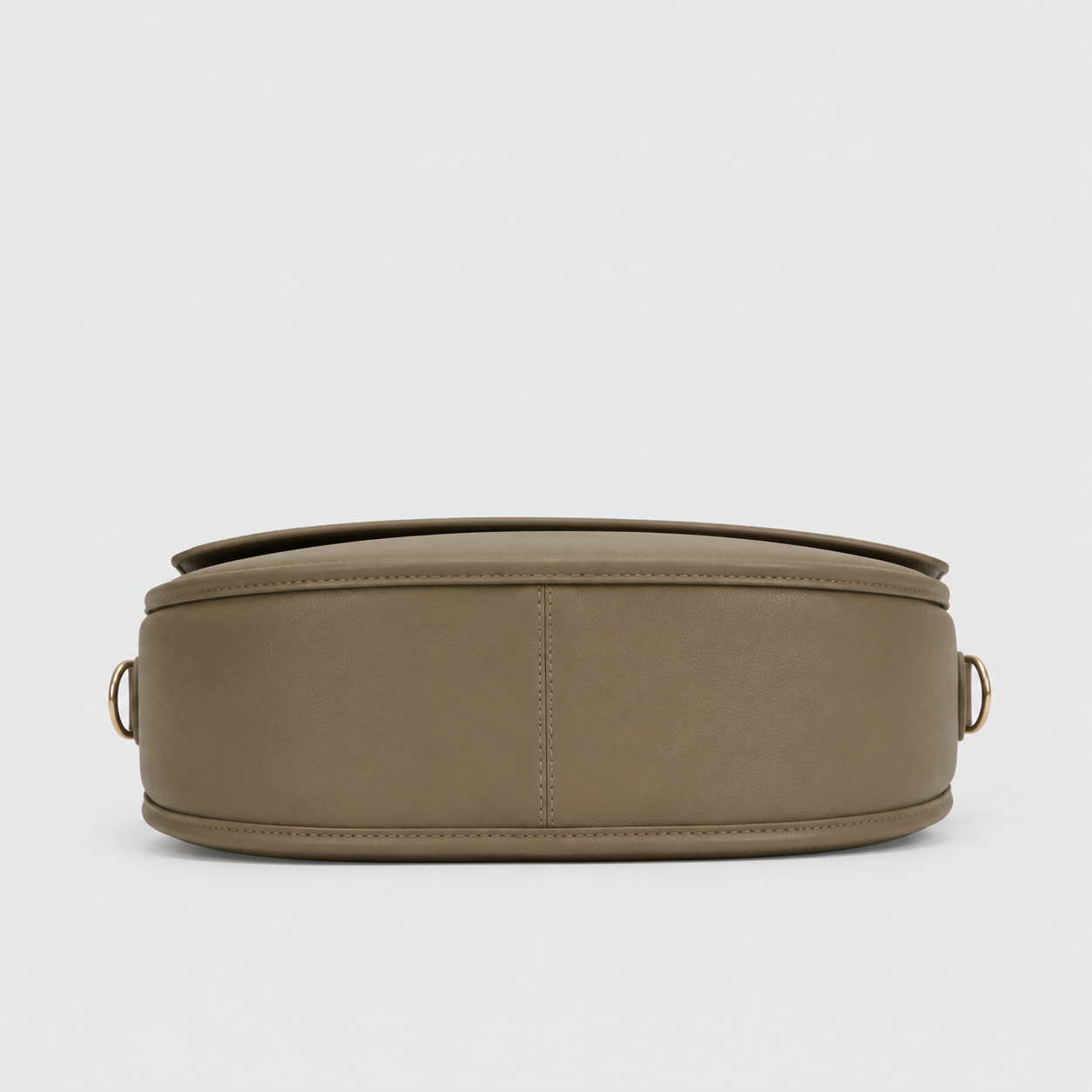 Vamtron Taupe Saddle Crossbody Bag